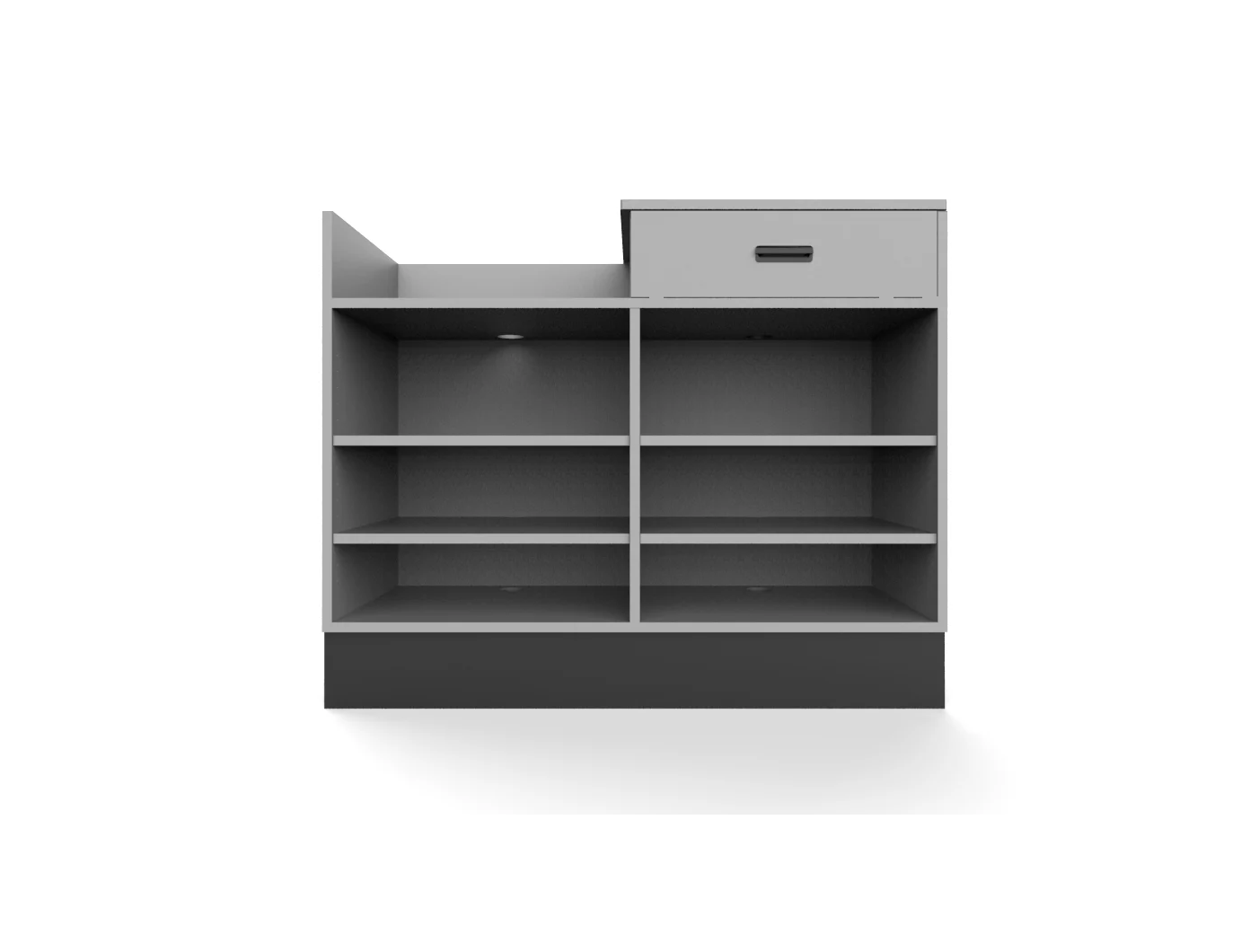 CHECKOUT -  Register Bay Point of Sale Counter — 4ft Retail Checkout Counter