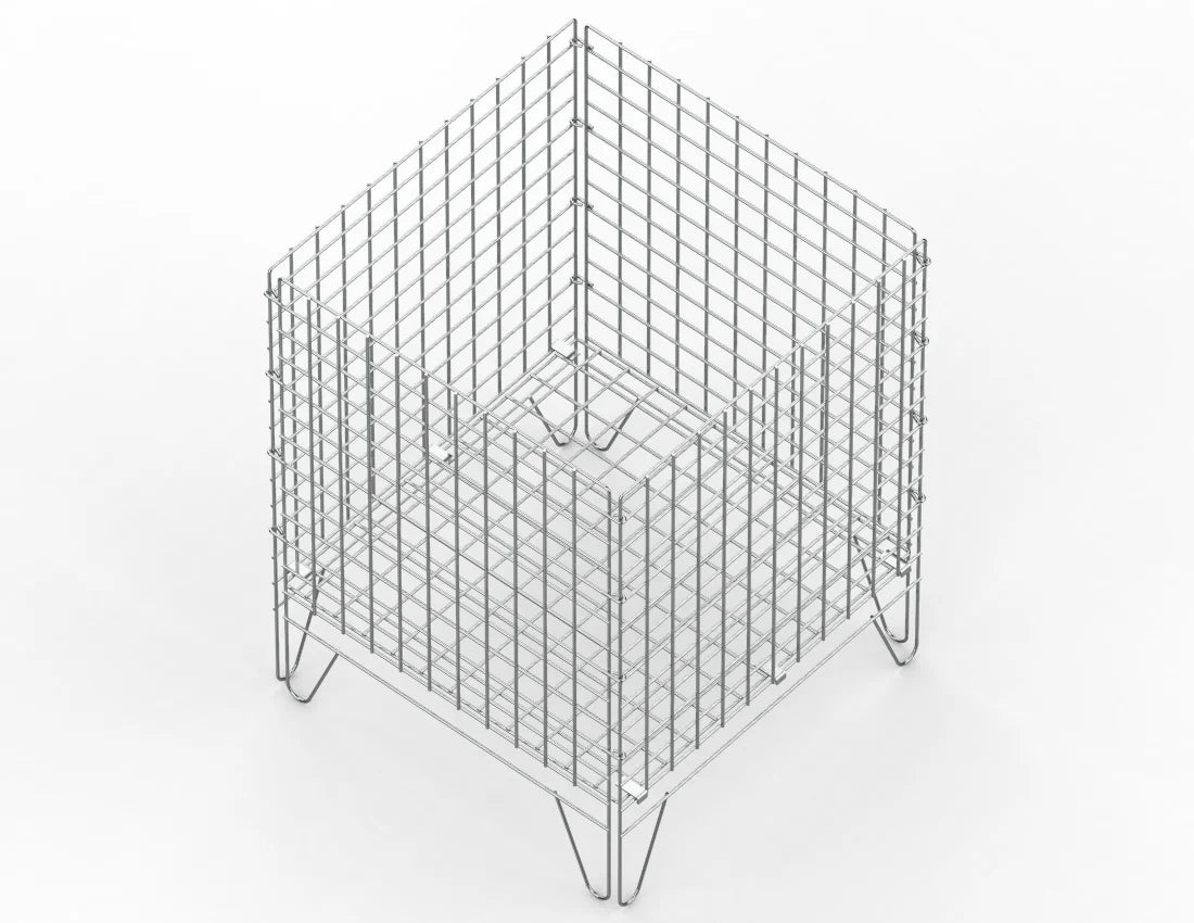 Metal Wire Dump Bin — Heavy-Duty Retail Display Basket