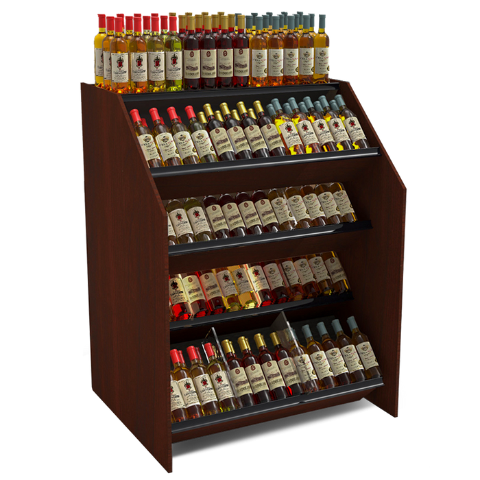 RACK - 4-Tier Tilted Wine Rack Display