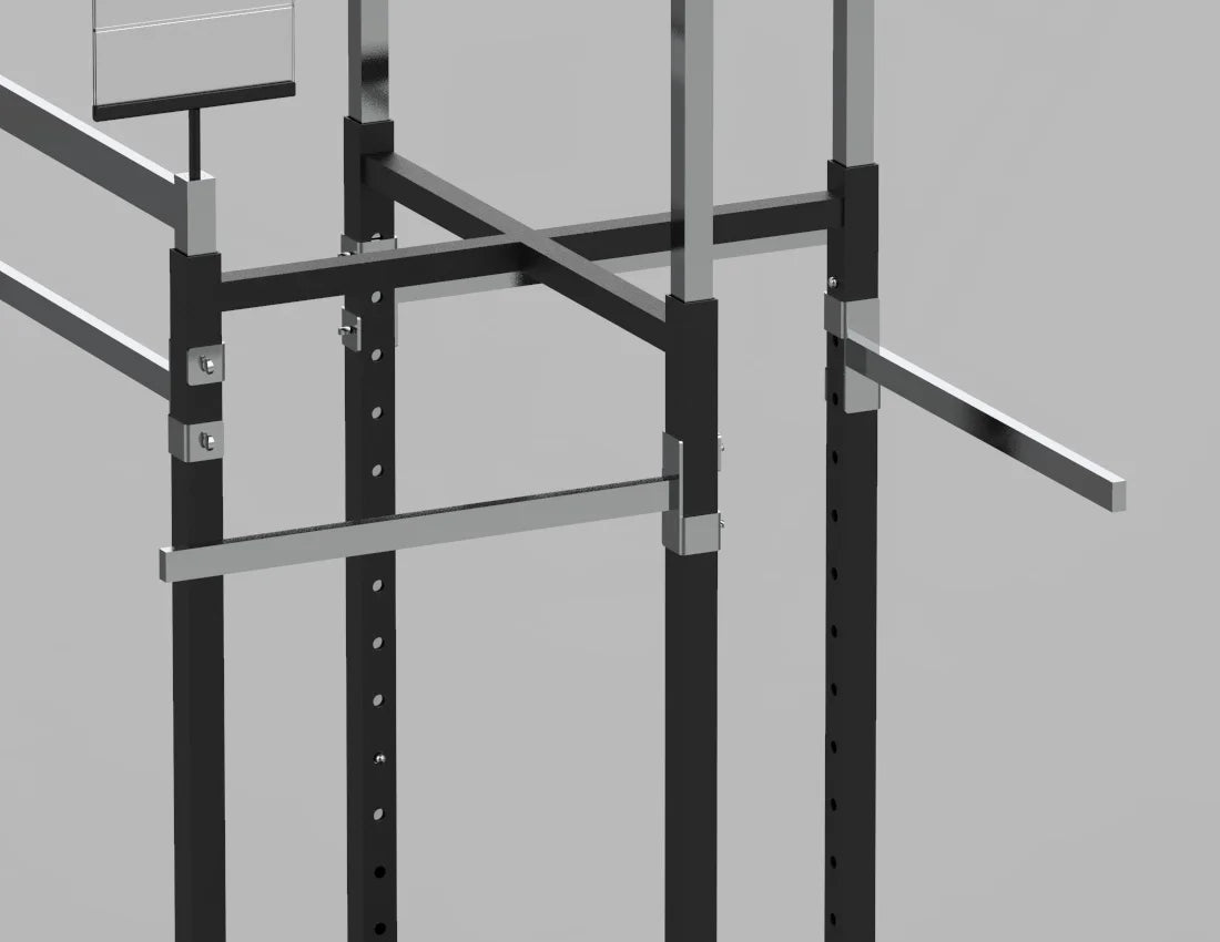 Double 4-Way Adjustable Garment Rack with Sign Holders — Premium Retail Display Stand