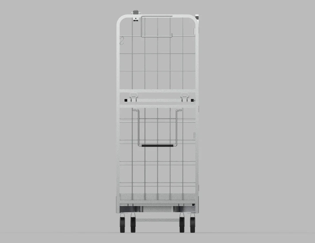Heavy-Duty Rocket Cart — Industrial Folding Roll Cage Trolley with Wheels