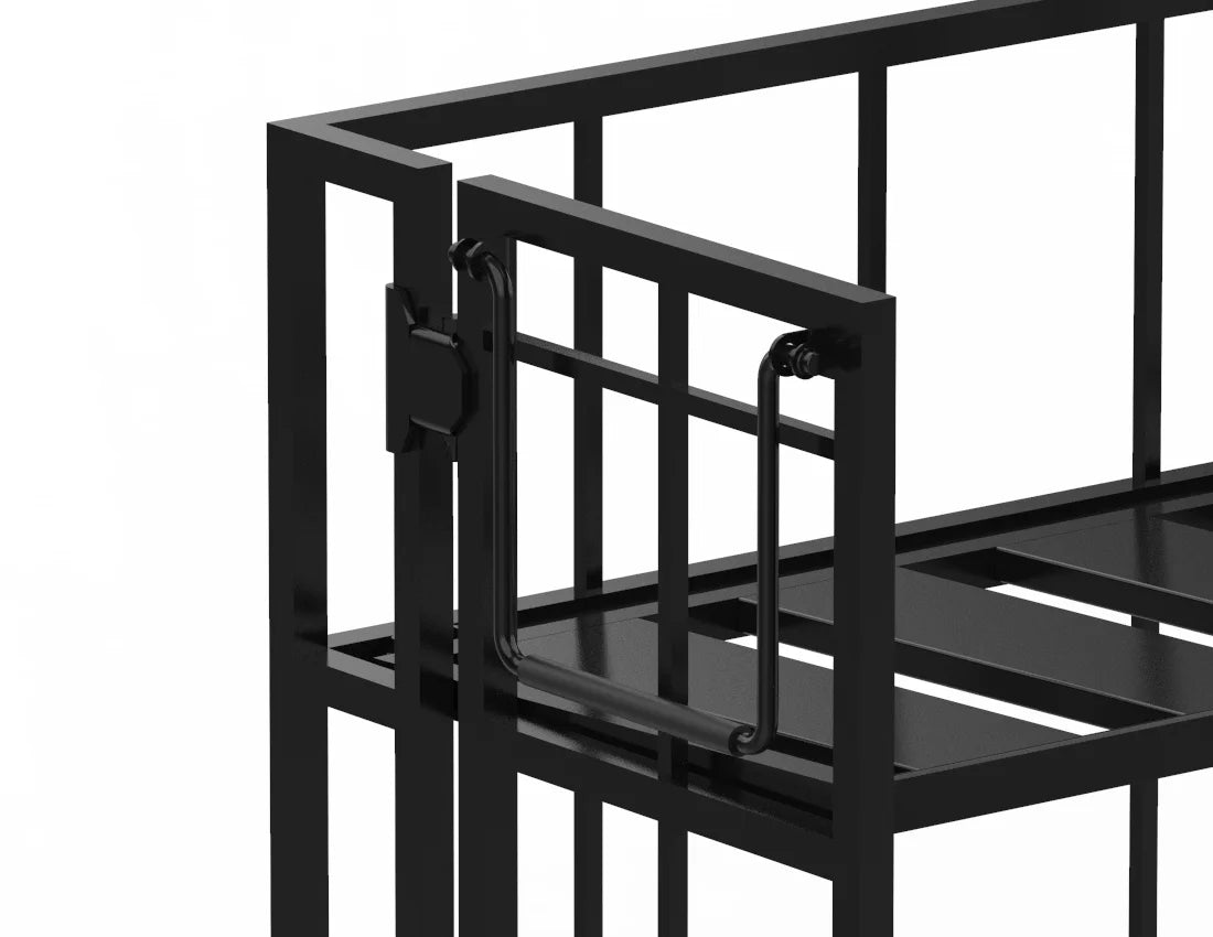 Heavy-Duty Tote Cart — Industrial Two-Tier Rolling Storage Trolley