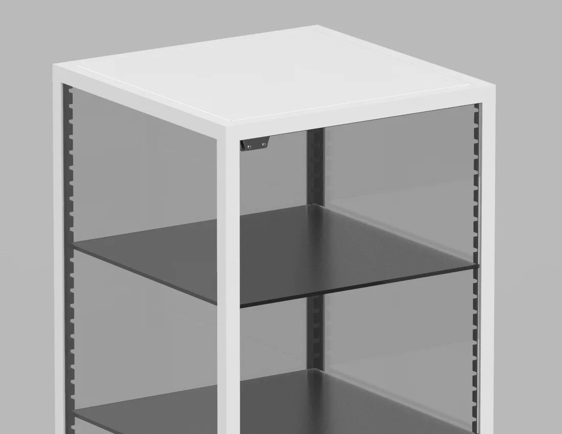 Display Cabinet with Lockable Storage — Modern Retail Showcase Unit