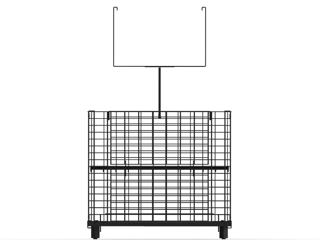 Metal Wire Dump Bin — Heavy-Duty Retail Display Basket