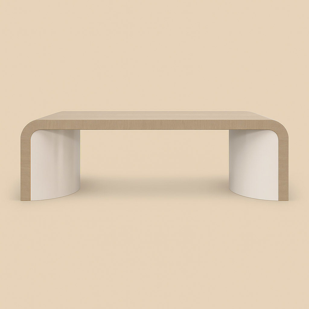 COLTON  -  Curved Oak Coffee Table