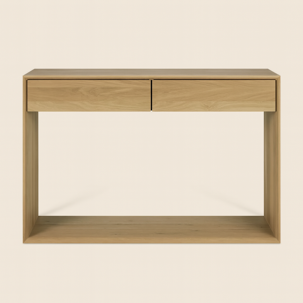 JACE - Oak 2-Drawer Console Table
