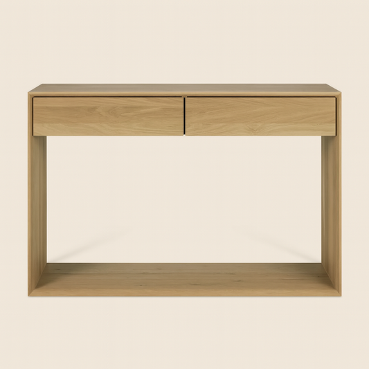 JACE - Oak 2-Drawer Console Table