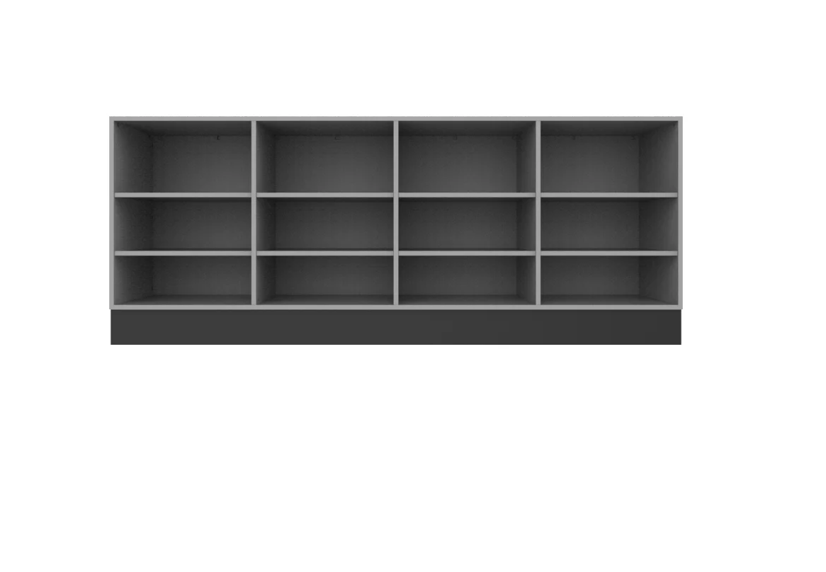 CHECKOUT - Simple Point of Sale Counter — 8ft Retail Checkout Counter with Open Storage