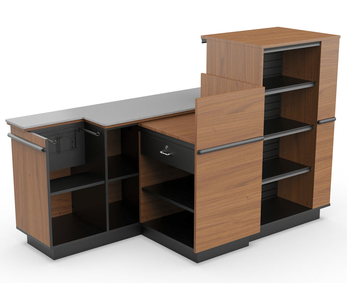 CHECKOUT- Compact Checkout with 3-Sided Merchandising - 5ft