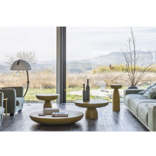 SOFIA - Round Wooden Coffee Table -  LARGE