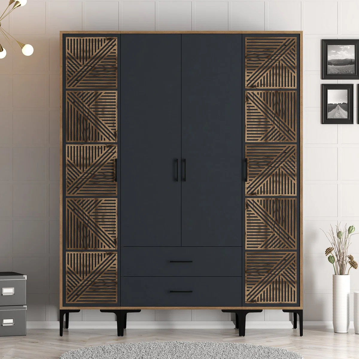 ADELINE -  WOOD WORK Wardrobe