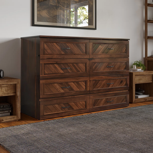 CALEB - Wood Murphy Bed Chest