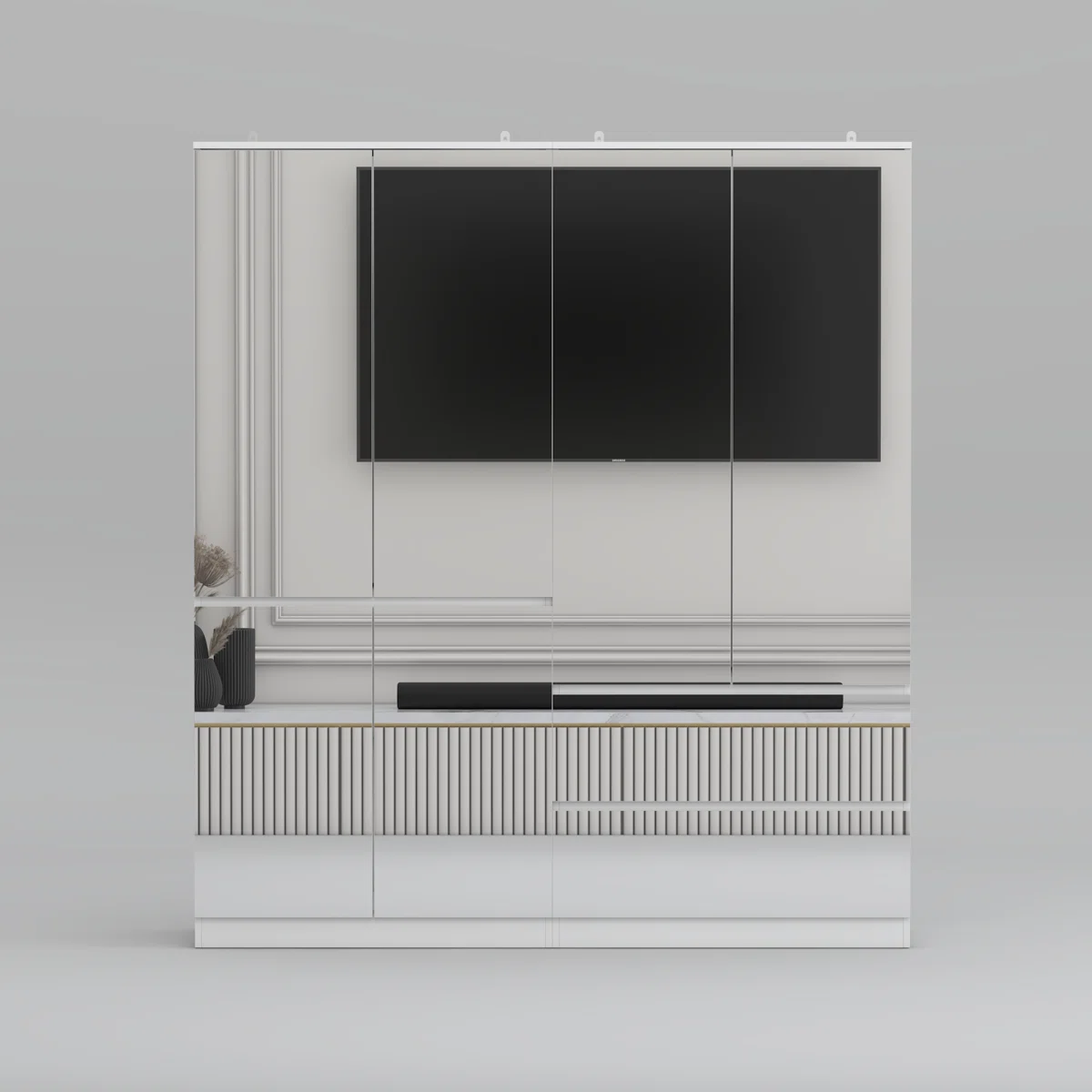 JOSHUA -  Full-Length Mirrored Wardrobe