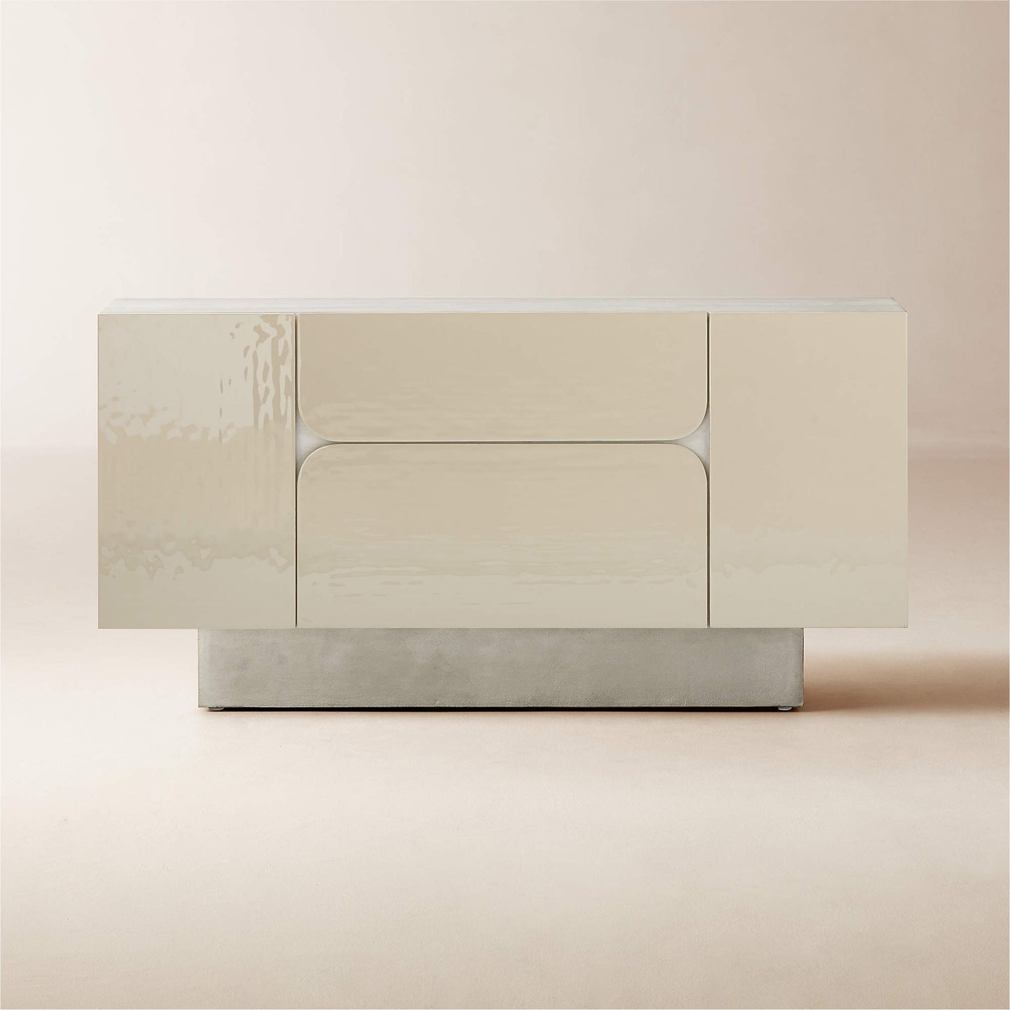 OWEN -  Enameled White Wood Credenza