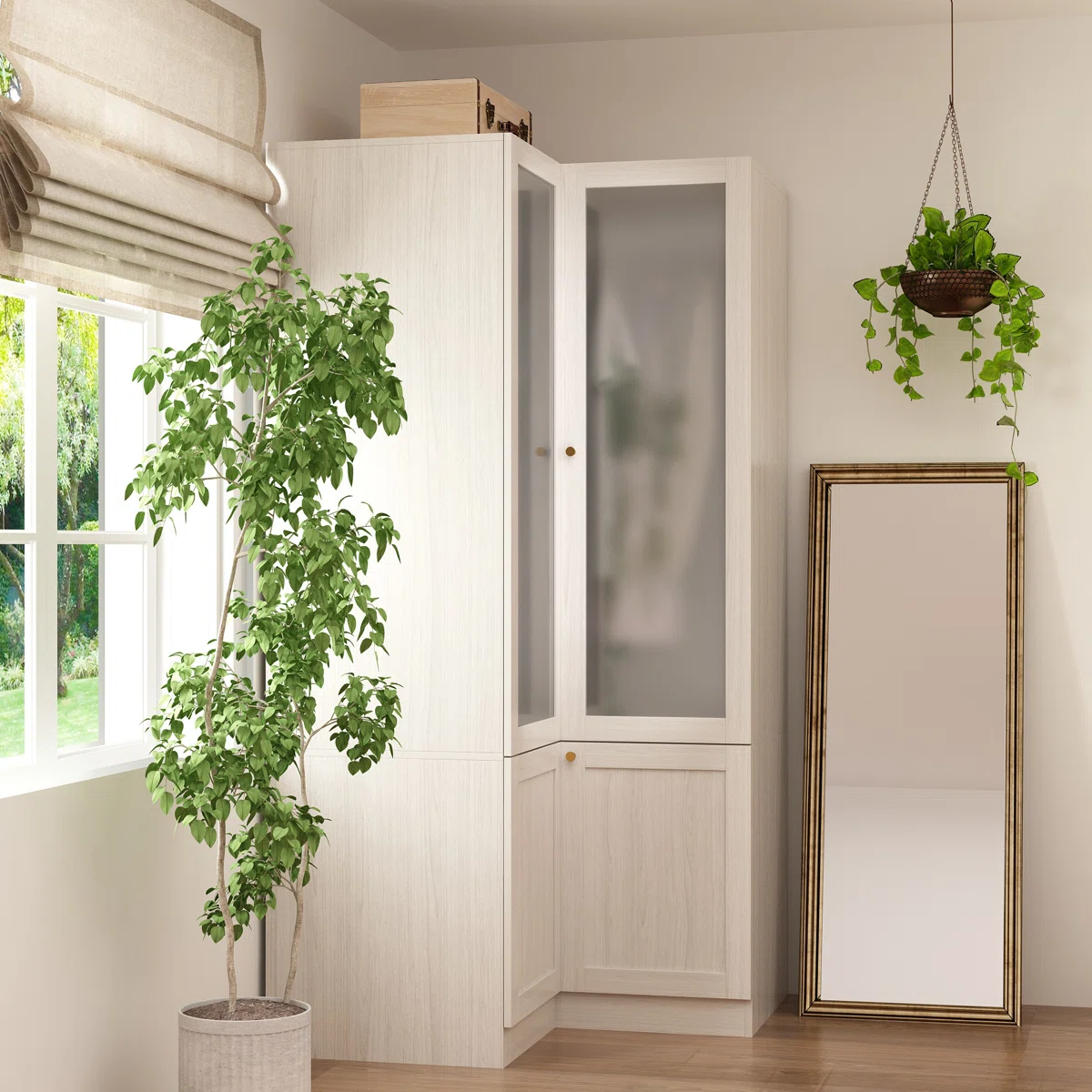 LEAH - CORNER Wardrobe Cabinet