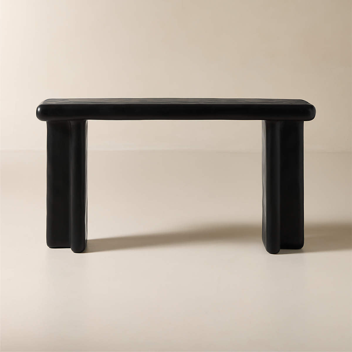 ELANOR - Ivory Resin Console Table