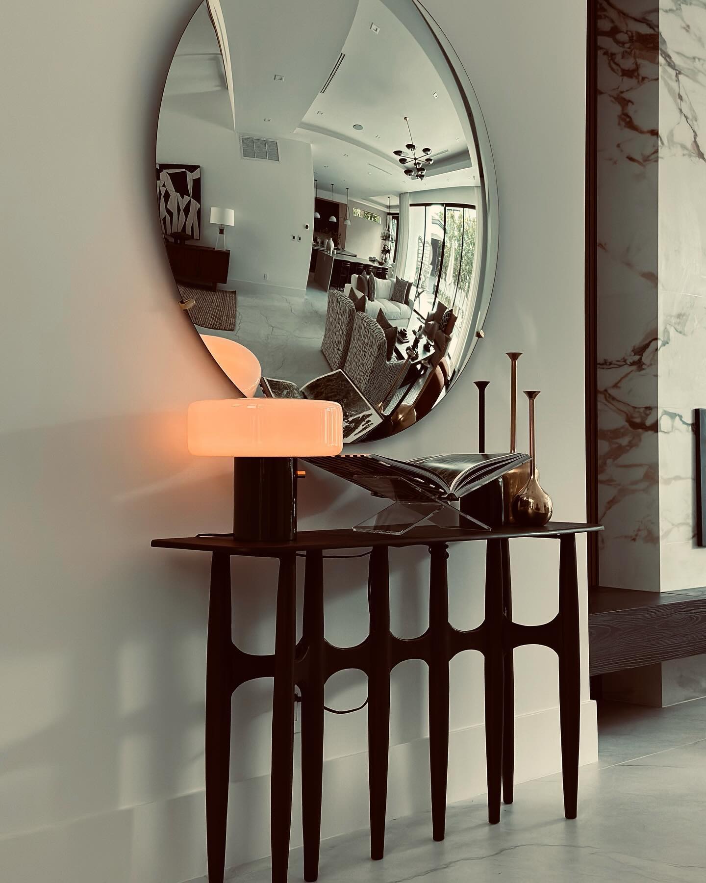 SEBASTIAN - Bronze FINISH Console Table