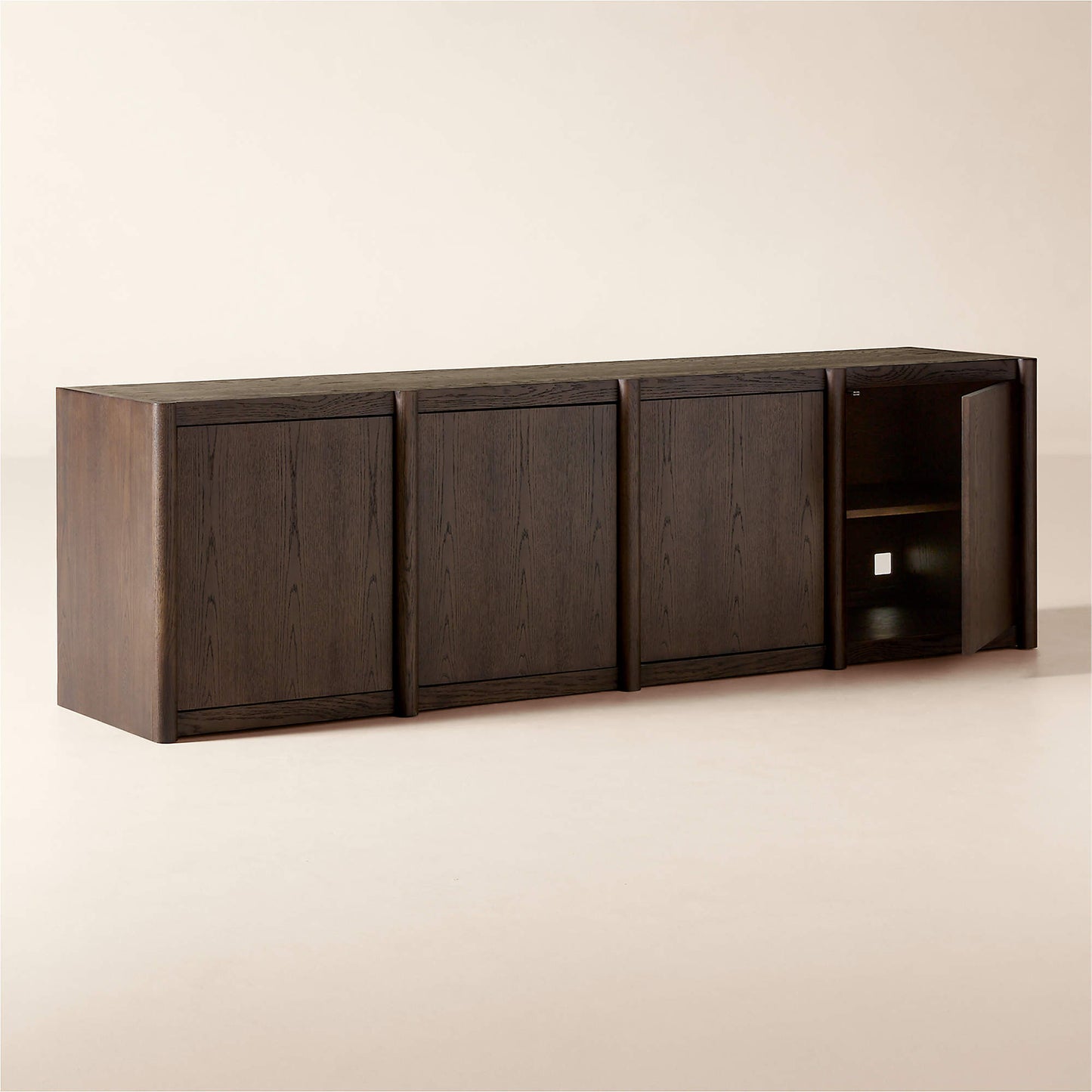 LUCA - Dark Brown Oak Media Console