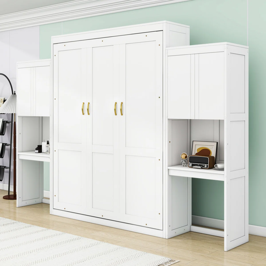 MAYA - Murphy Bed with Desk, Vanity and Shelves