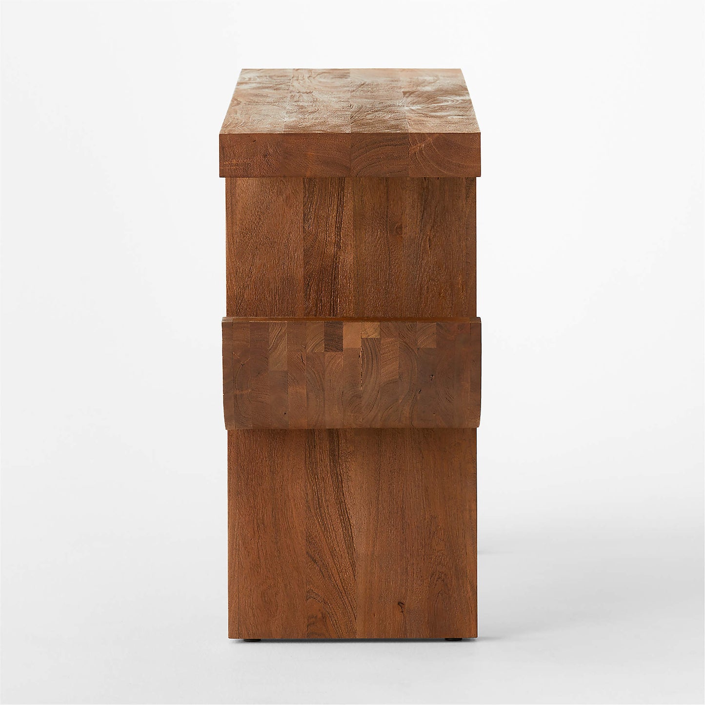 DANIEL - Brown Acacia Wood Console Table