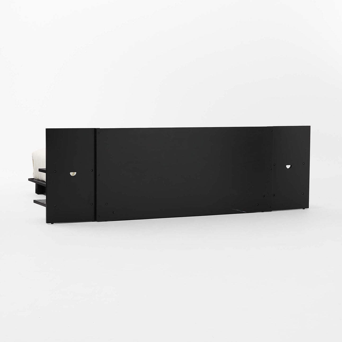 IVY -  Wood Platform Queen Bed With Nightstands