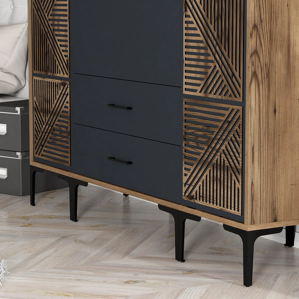 ADELINE -  WOOD WORK Wardrobe