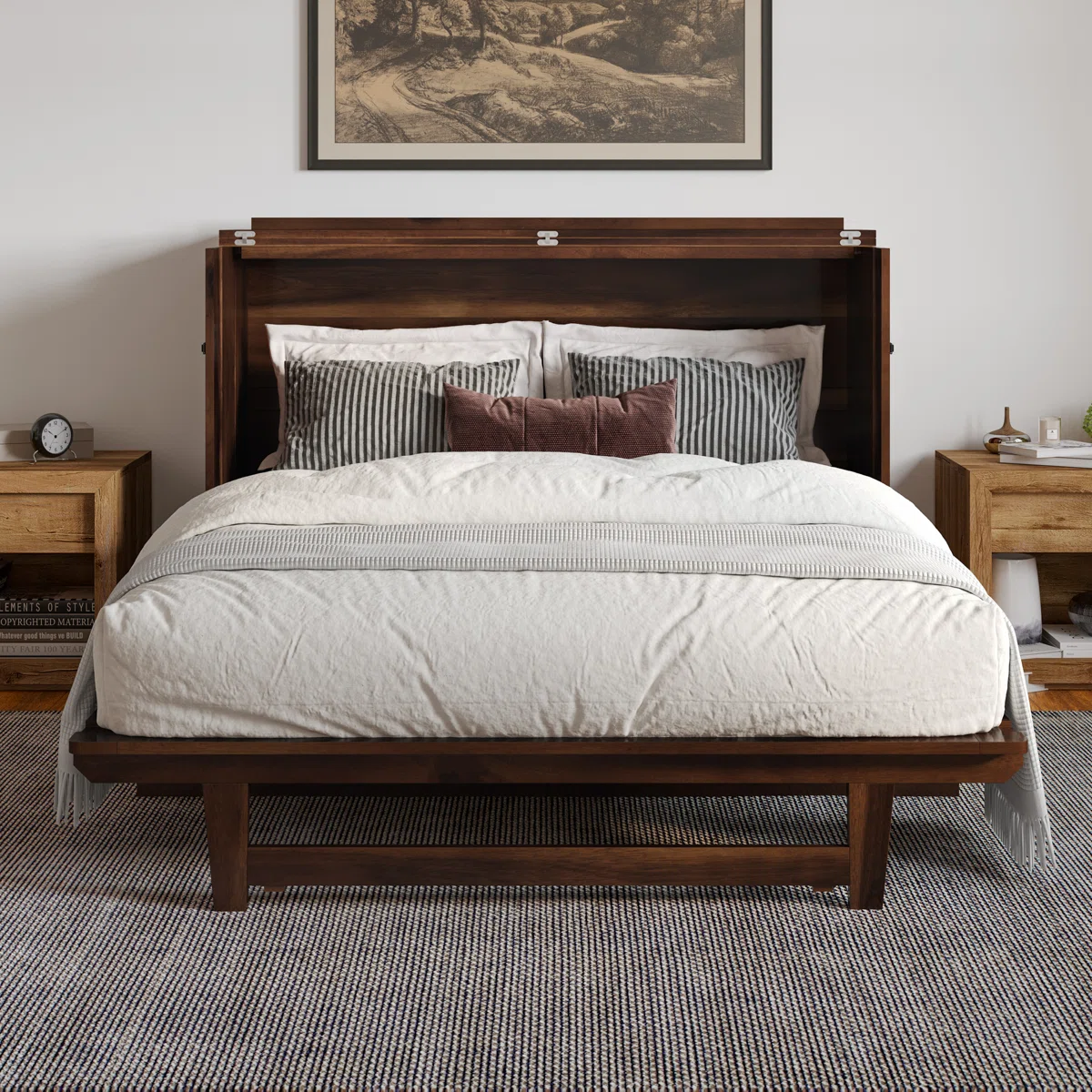 CALEB - Wood Murphy Bed Chest