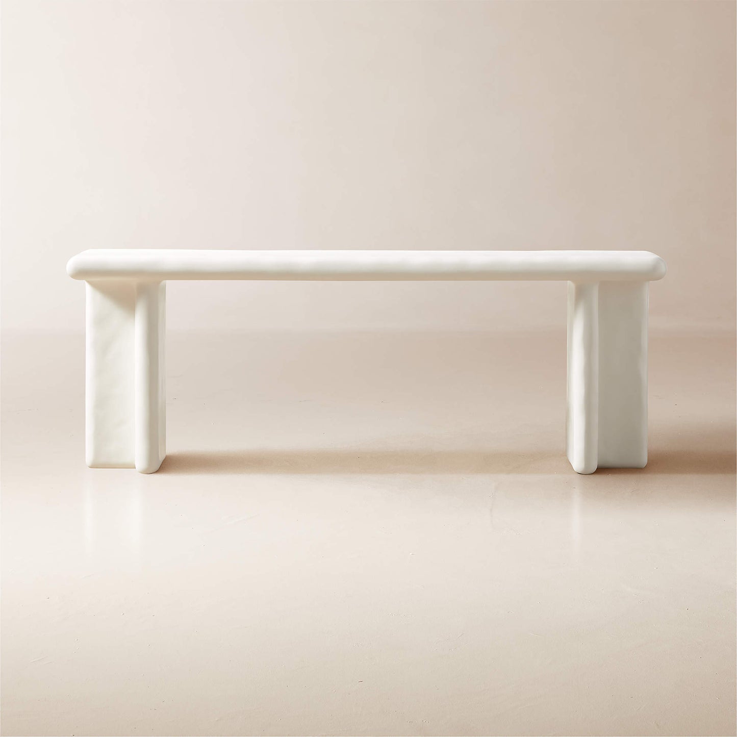 ELANOR - Ivory Resin Console Table