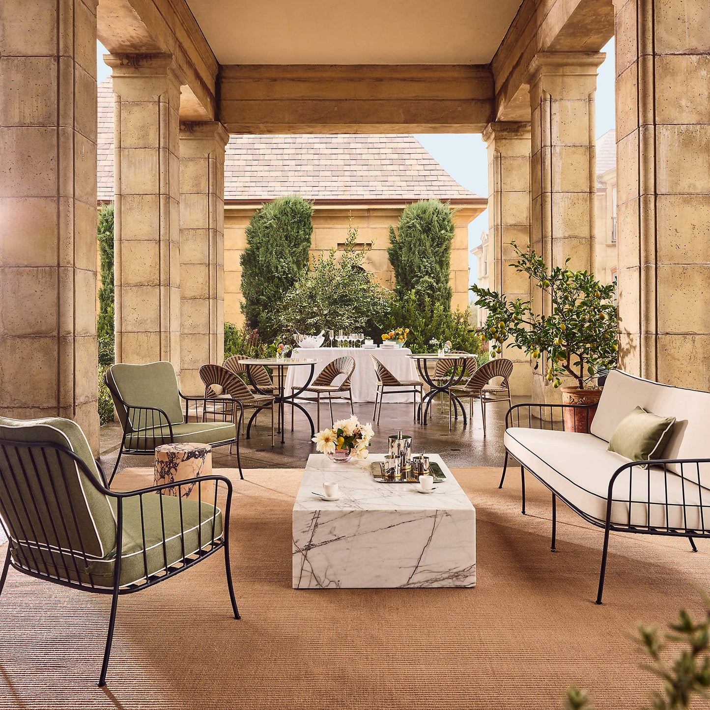 IRIS  -   Marble Indoor/Outdoor Coffee Table