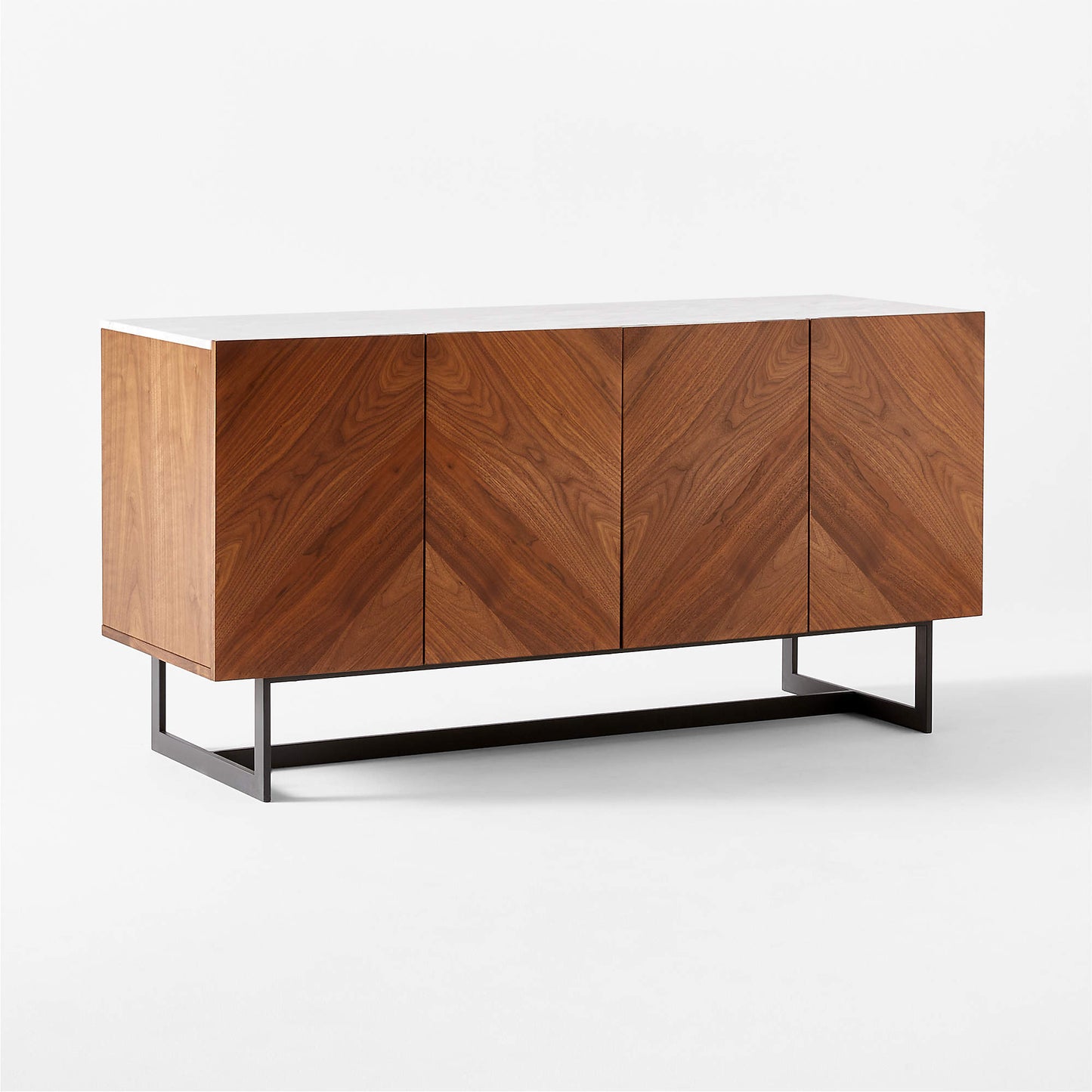 HUDSON - Media Console With Marble Top