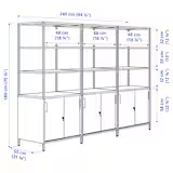 Storage Cabinet combination, anthracite