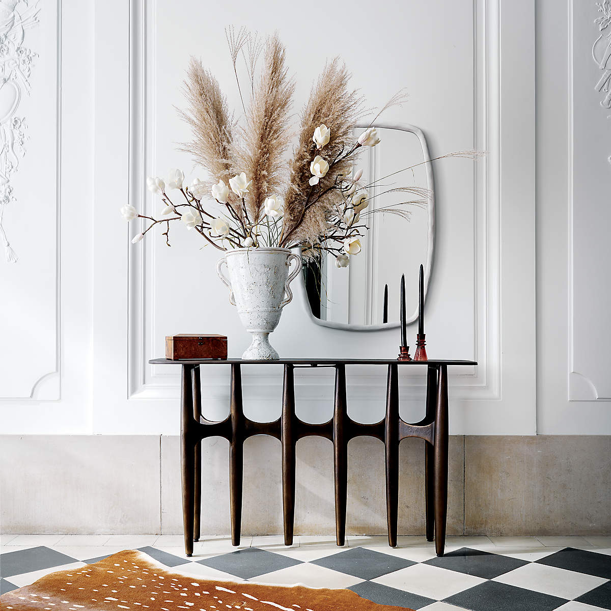 SEBASTIAN - Bronze FINISH Console Table