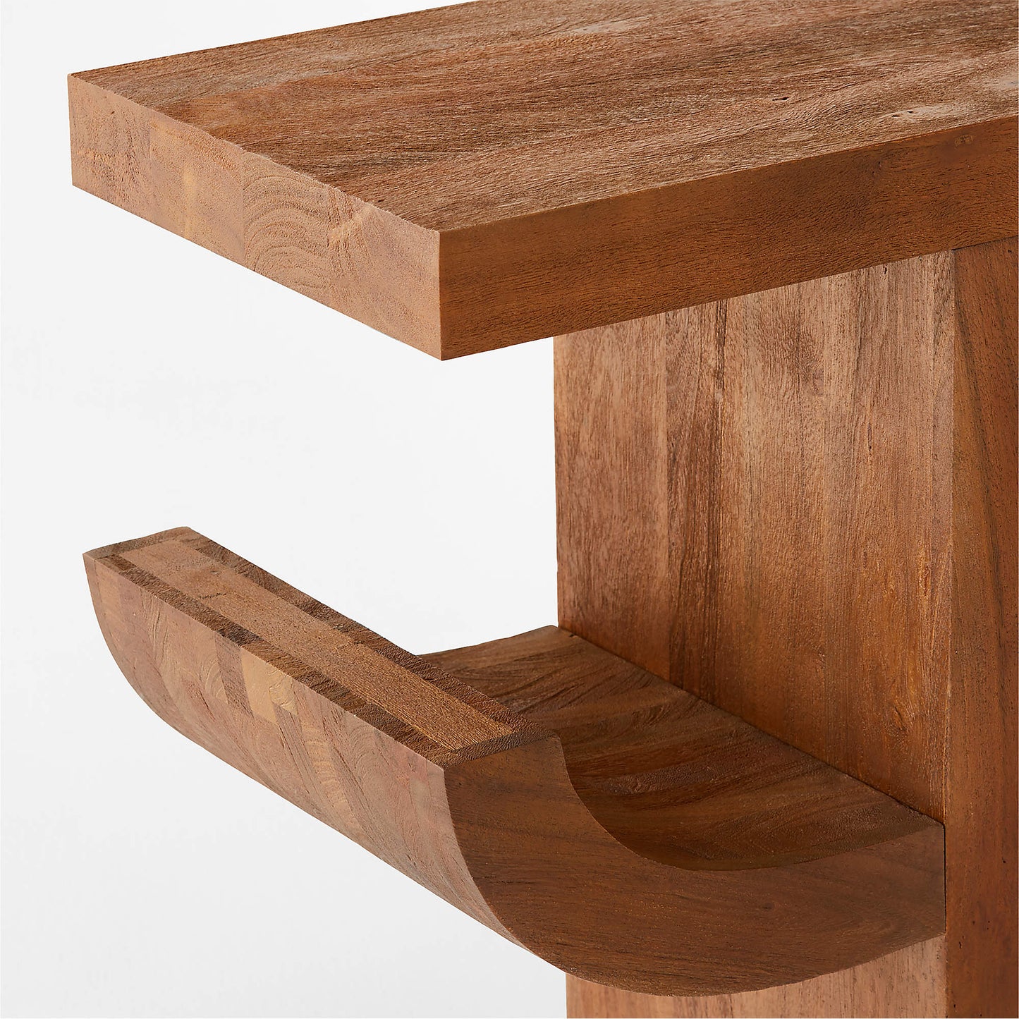 DANIEL - Brown Acacia Wood Console Table