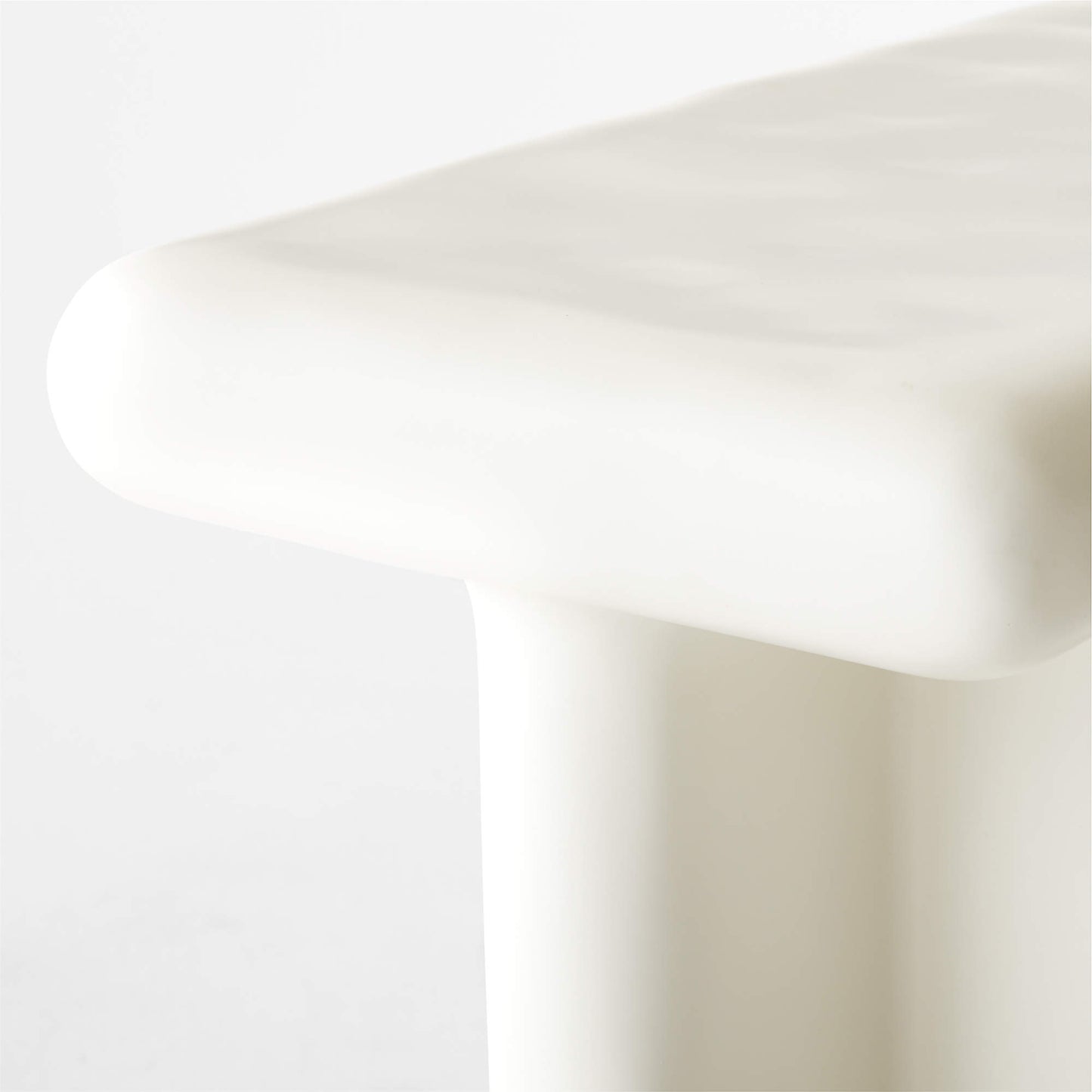 ELANOR - Ivory Resin Console Table
