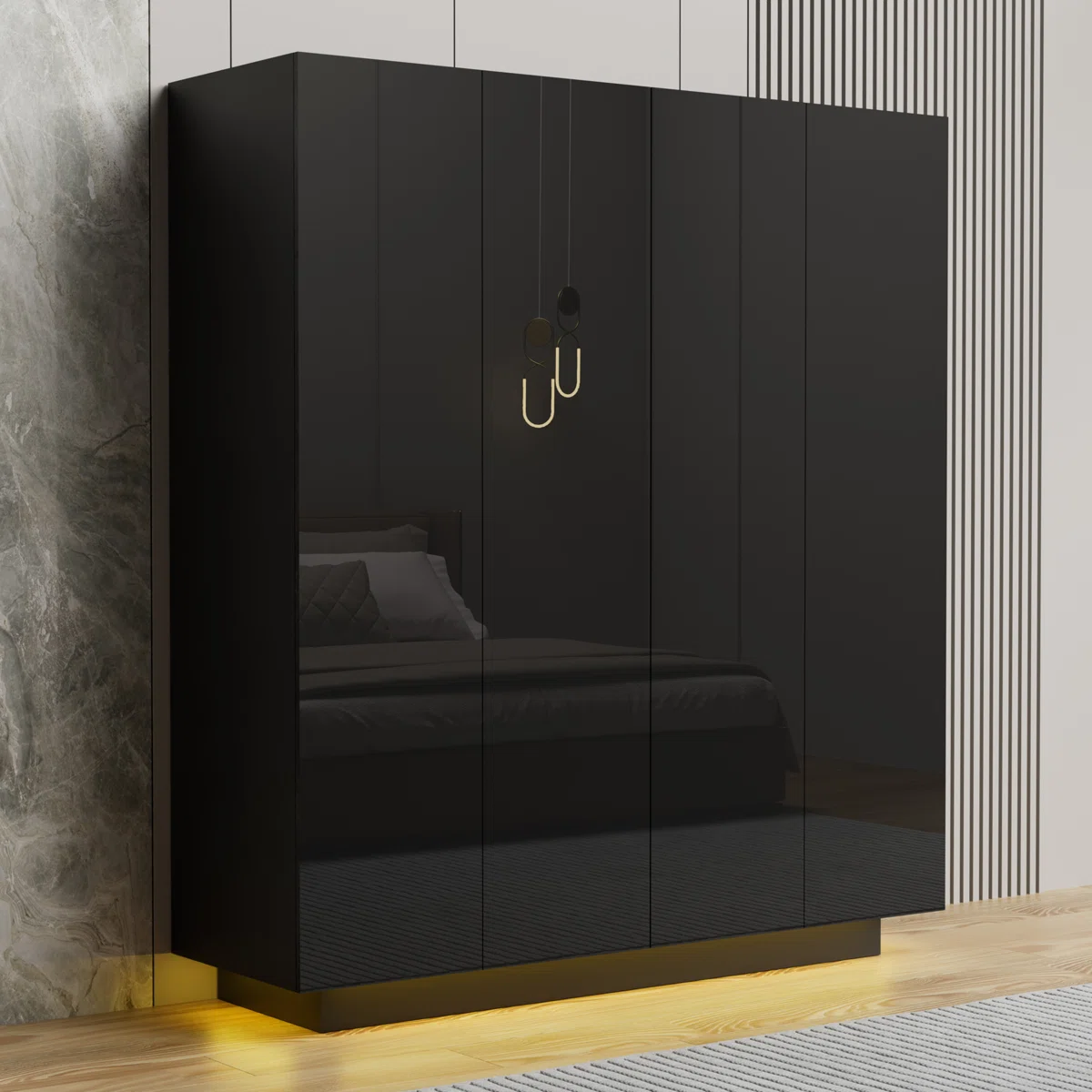 THIAGO - CORNER Wardrobe Cabinet