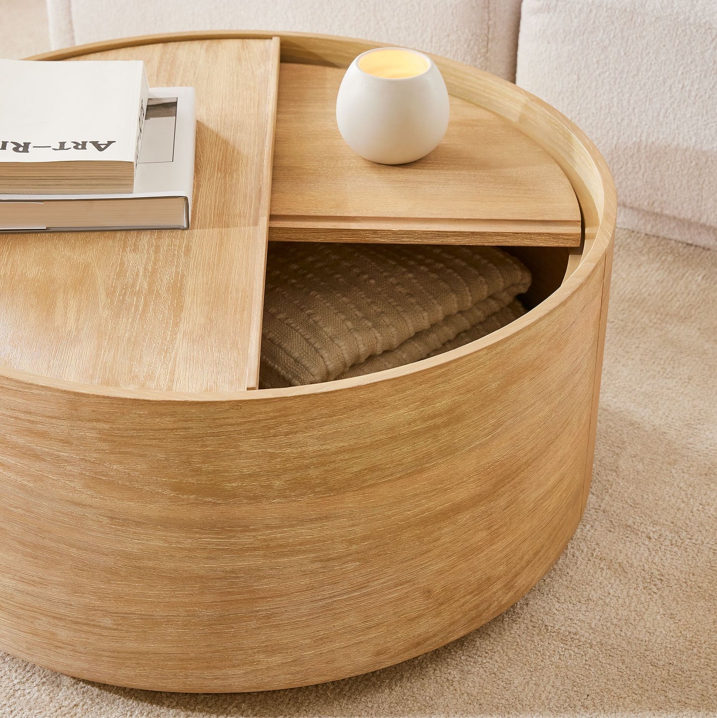 ARON  - DRUM STORAGE Coffee Table