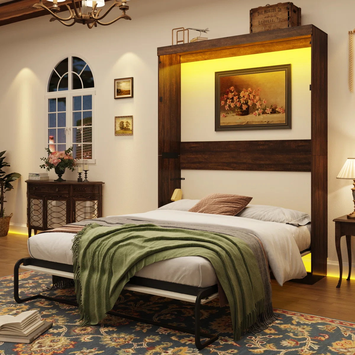 VIKTORIA - Murphy Wall Bed With LED Lights