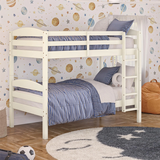 GRACE - Solid Wood Twin-over-Twin Convertible Bunk Bed